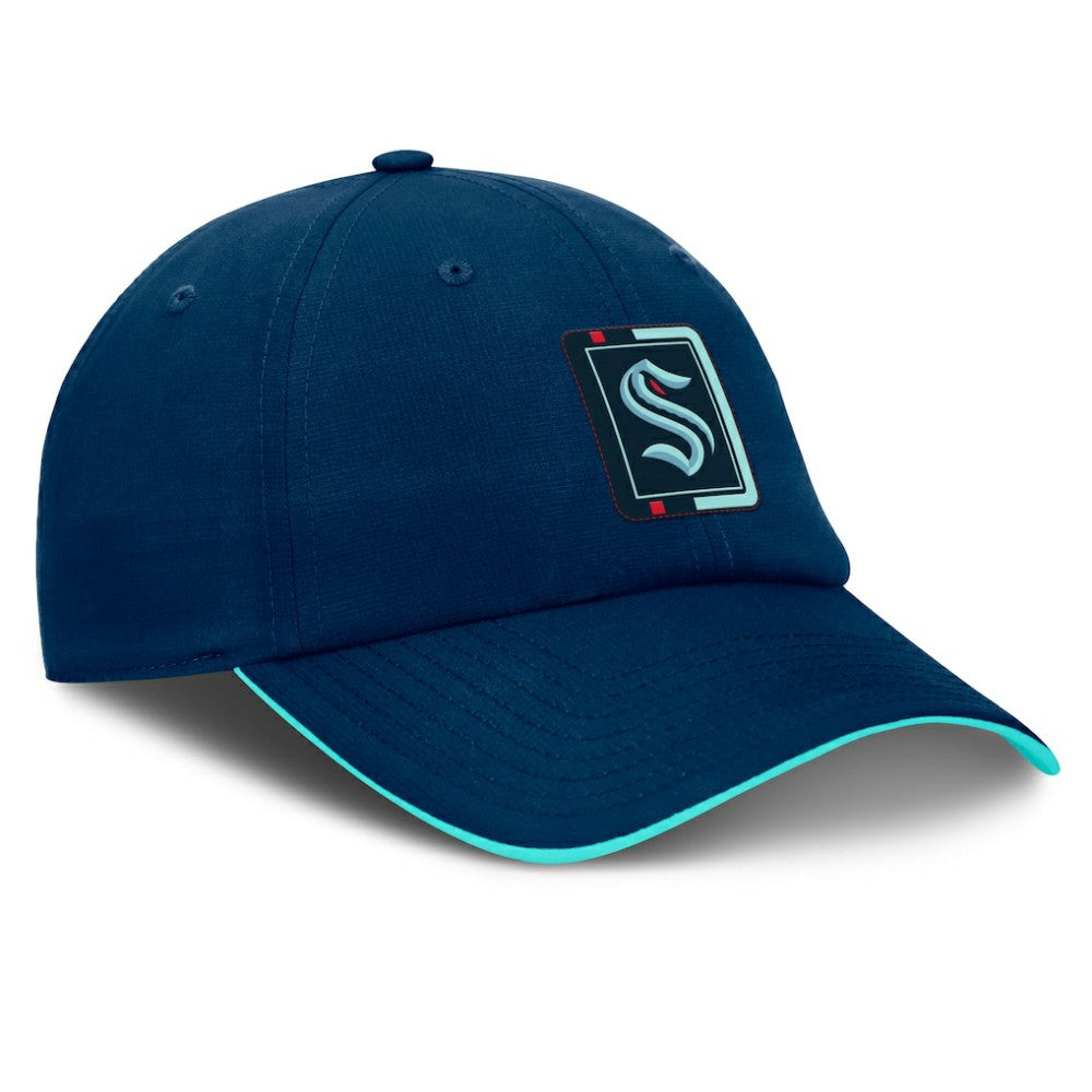 Seattle Kraken Fanatics Authentic Pro Ripstop Adjustable Hat - Deep Sea Blue/Light Blue | US 200897718