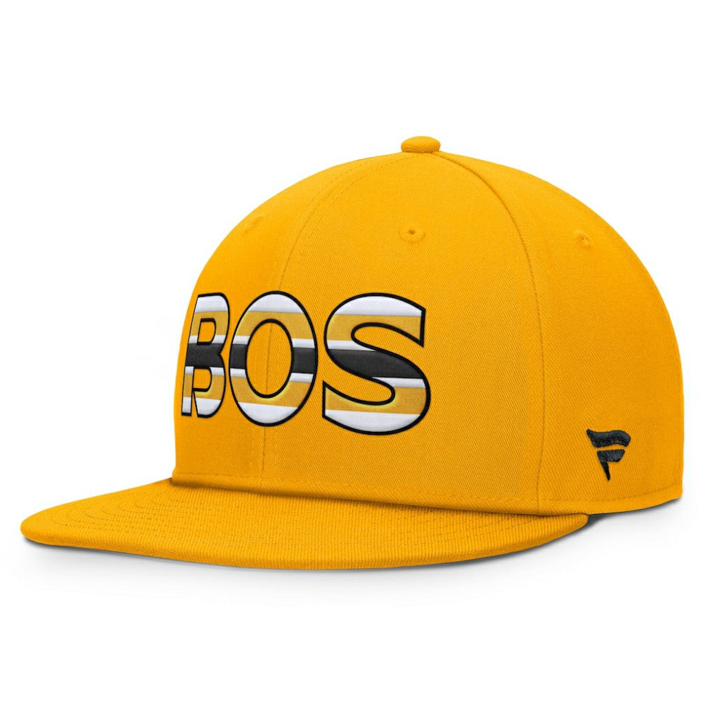 Boston Bruins Fanatics Authentic Pro Team Rink Snapback Hat - Gold | US 200897727