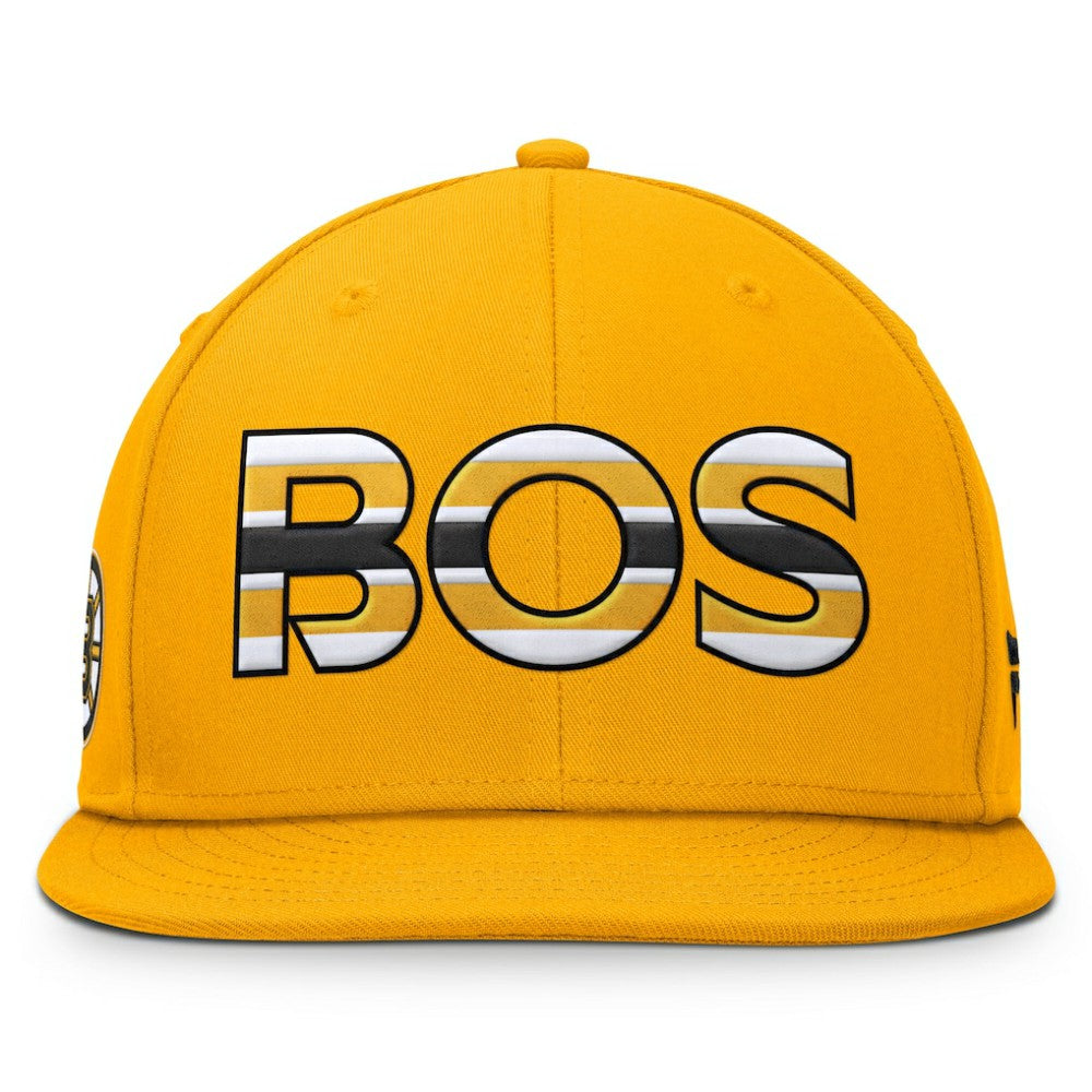 Boston Bruins Fanatics Authentic Pro Team Rink Snapback Hat - Gold | US 200897727