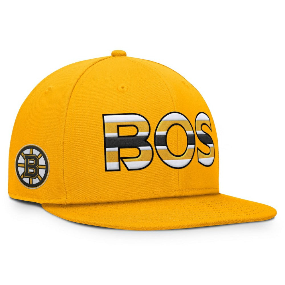 Boston Bruins Fanatics Authentic Pro Team Rink Snapback Hat - Gold | US 200897727