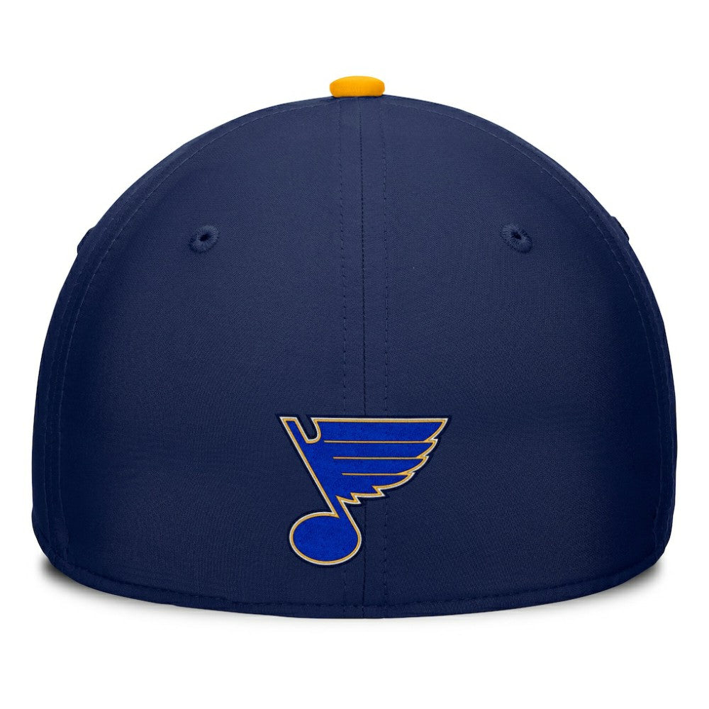 St. Louis Blues Fanatics Authentic Pro Rink Team Code Flex Hat - Navy/Gold | US 200897755