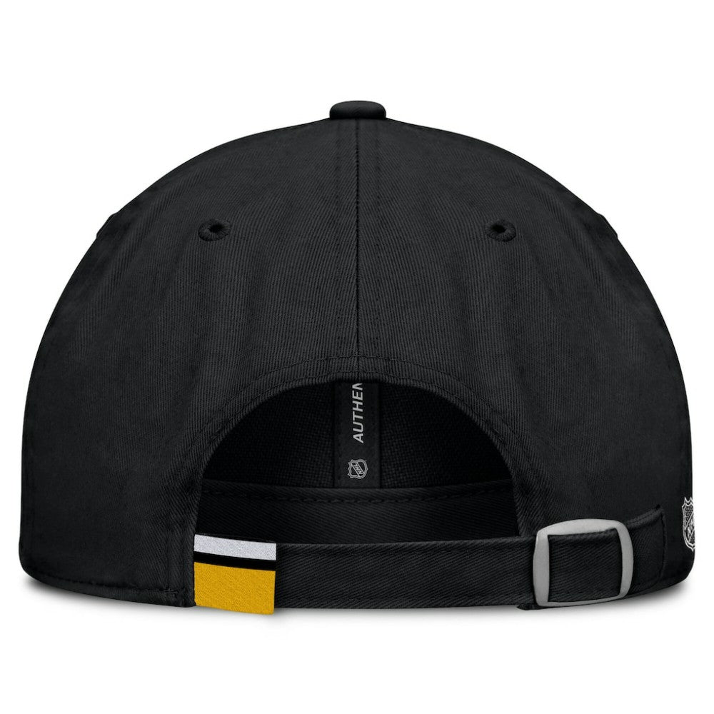 Pittsburgh Penguins Fanatics Women's Authentic Pro Rink Adjustable Hat - Black | US 200897961