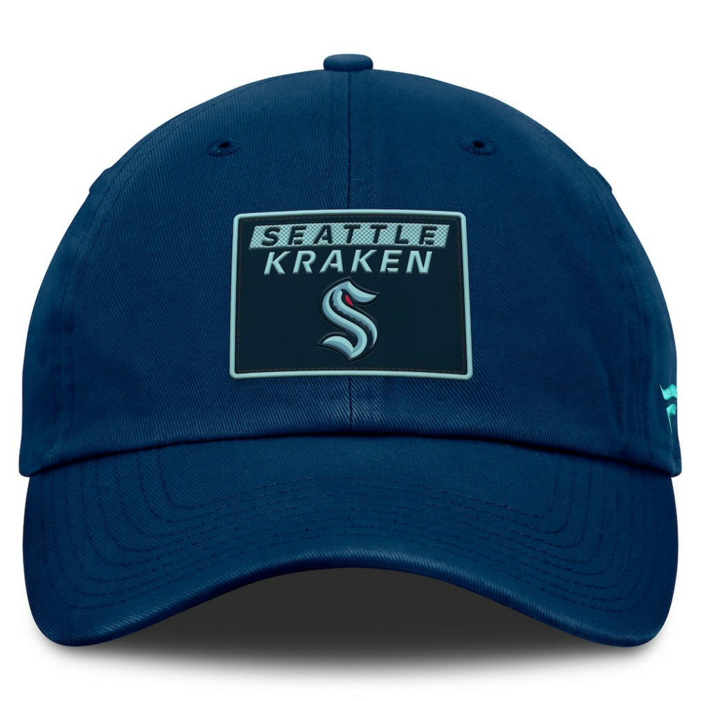 Seattle Kraken Fanatics Women's Authentic Pro Rink Adjustable Hat - Deep Sea Blue | US 200897963