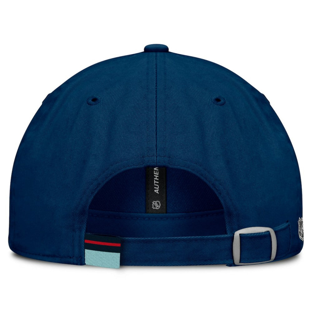 Seattle Kraken Fanatics Women's Authentic Pro Rink Adjustable Hat - Deep Sea Blue | US 200897963