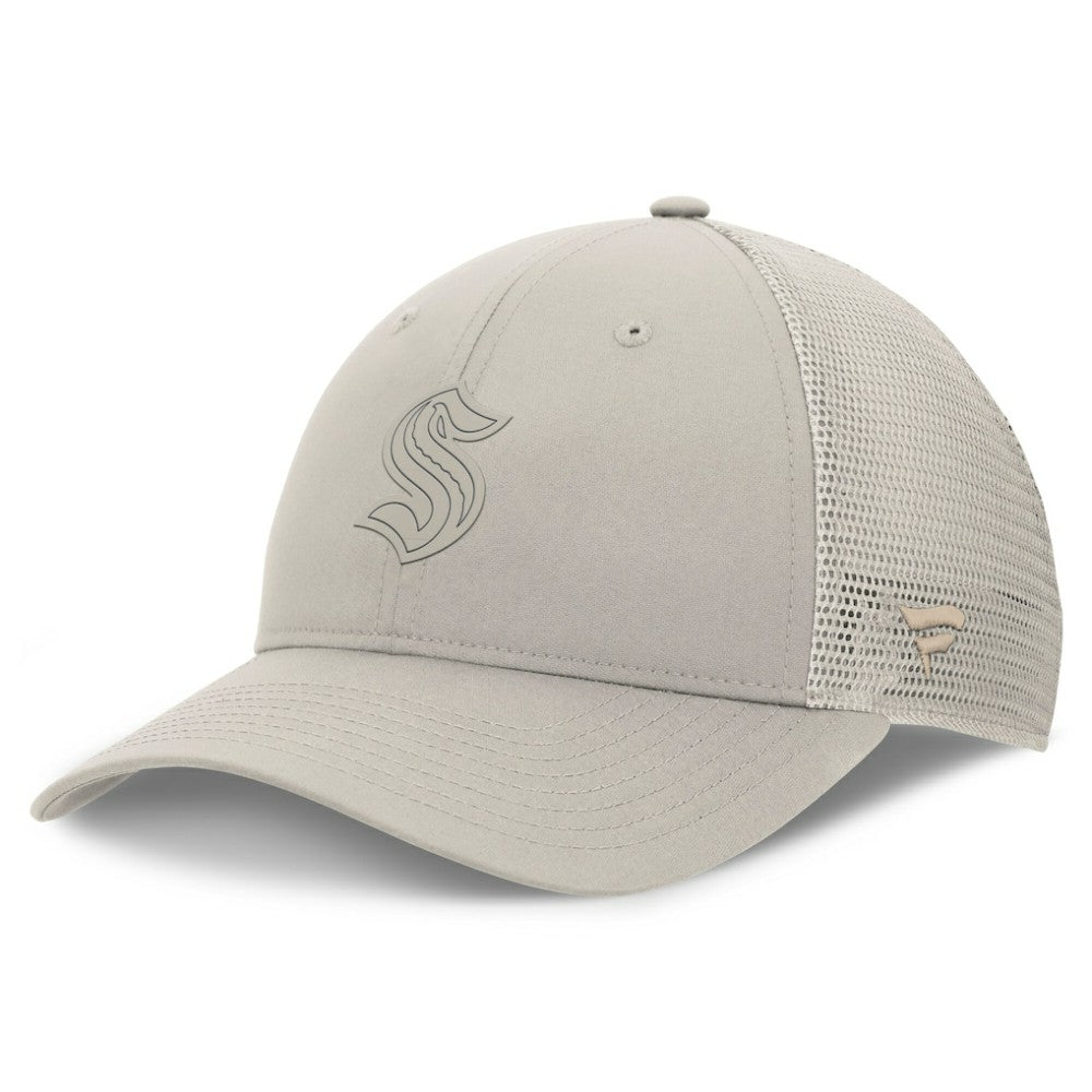 Seattle Kraken Fanatics Women's Authentic Pro Road Trucker Adjustable Hat - Tan | US 200898010