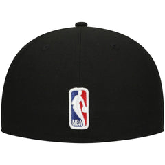Philadelphia 76ers Blackout Shadow Logo 59FIFTY Fitted Hat Black - New Era