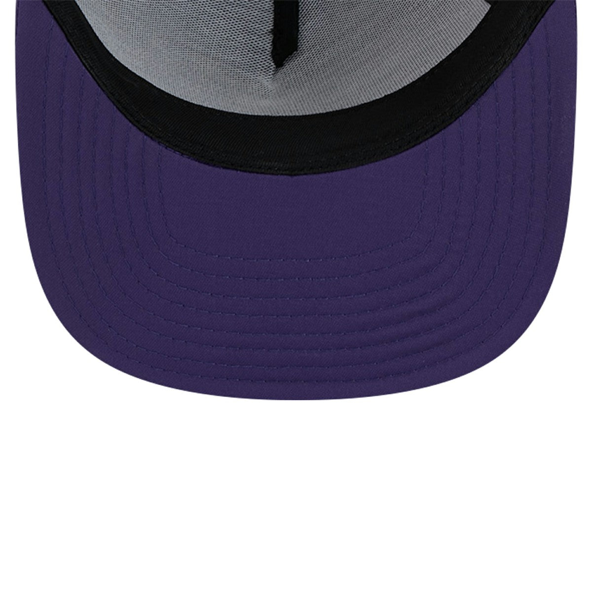Phoenix Suns Puff Print Team Code A-Frame 9FIFTY Trucker Snapback Hat Purple - New Era