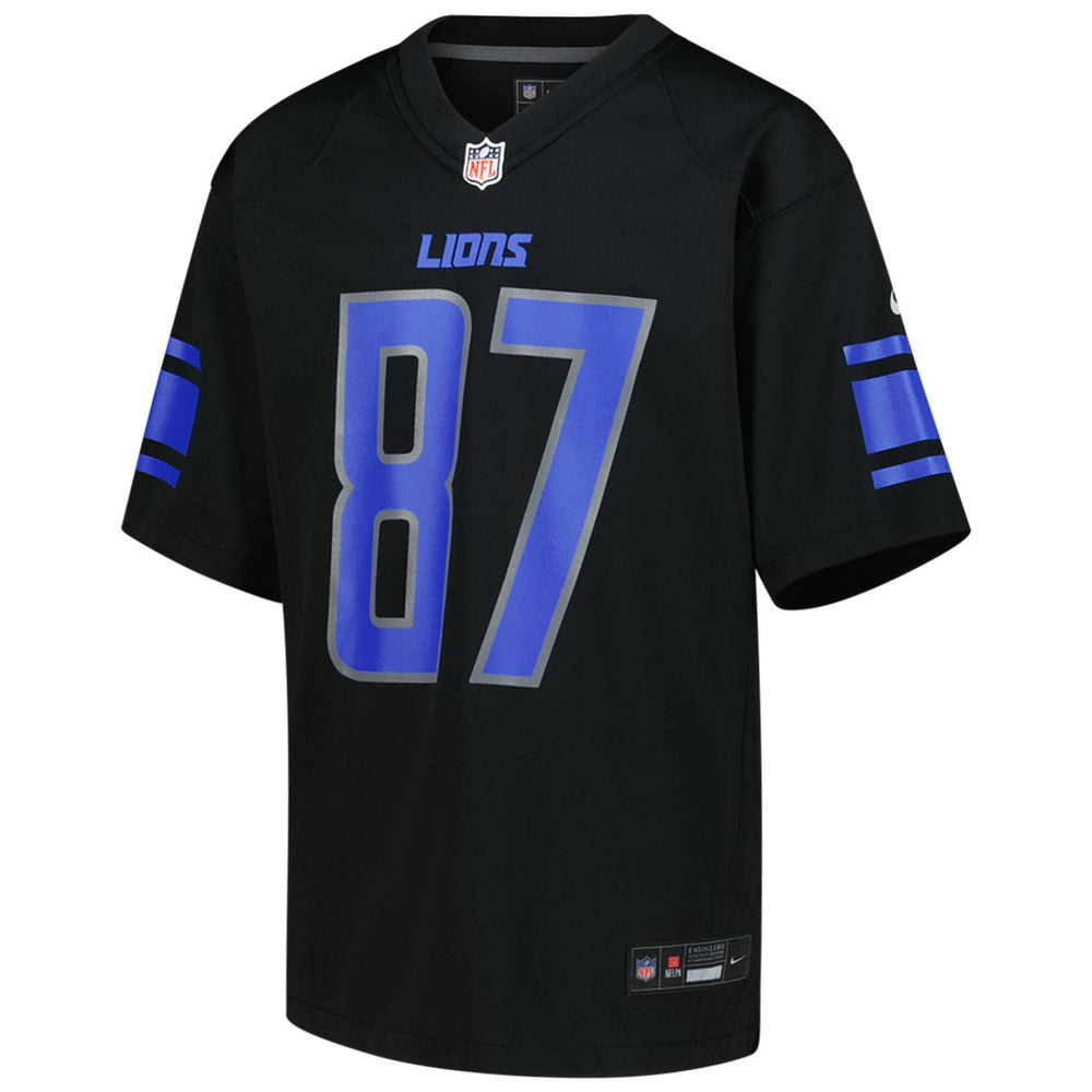 Sam LaPorta Detroit Lions Youth Game Jersey - Black Jerseys