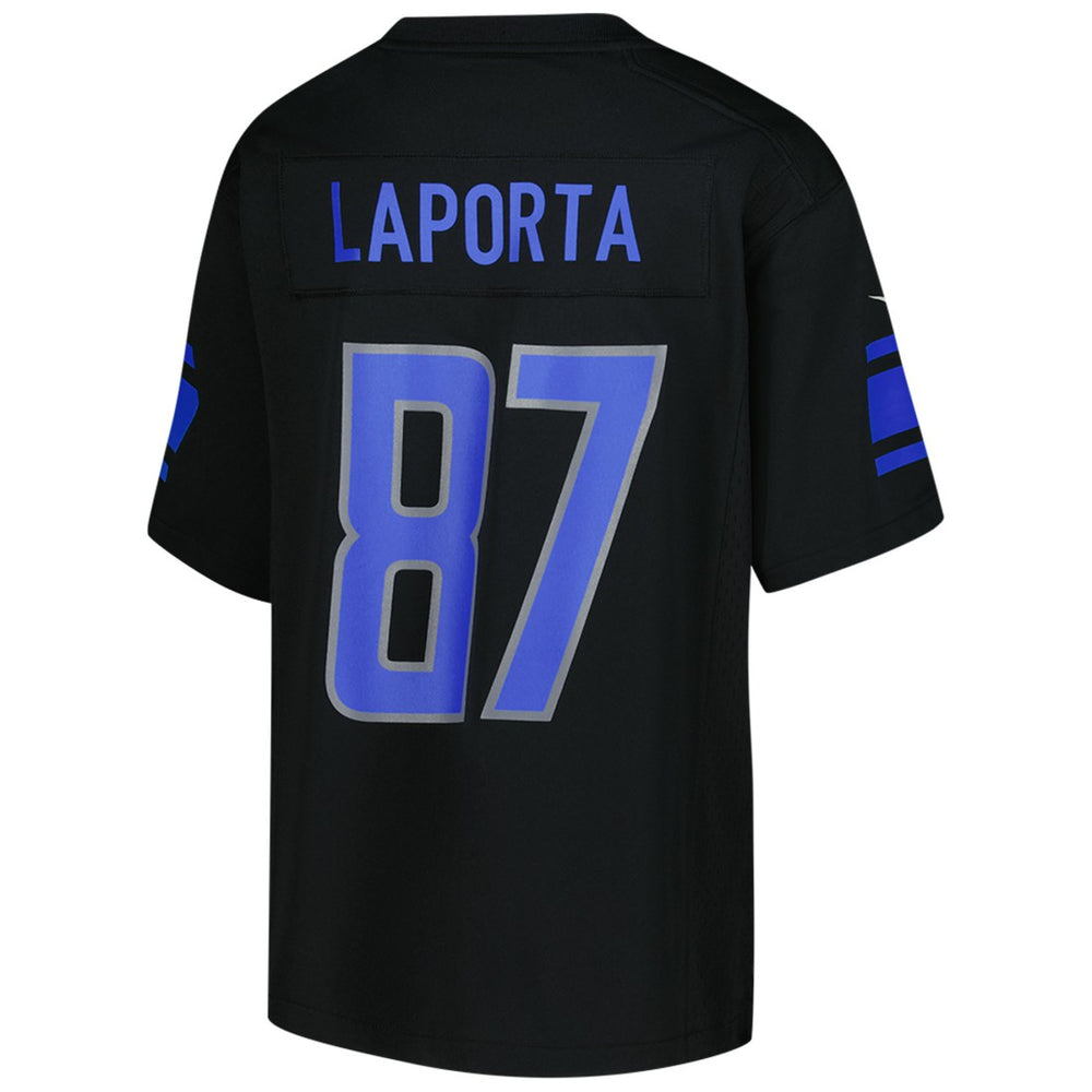 Sam LaPorta Detroit Lions Youth Game Jersey - Black Jerseys