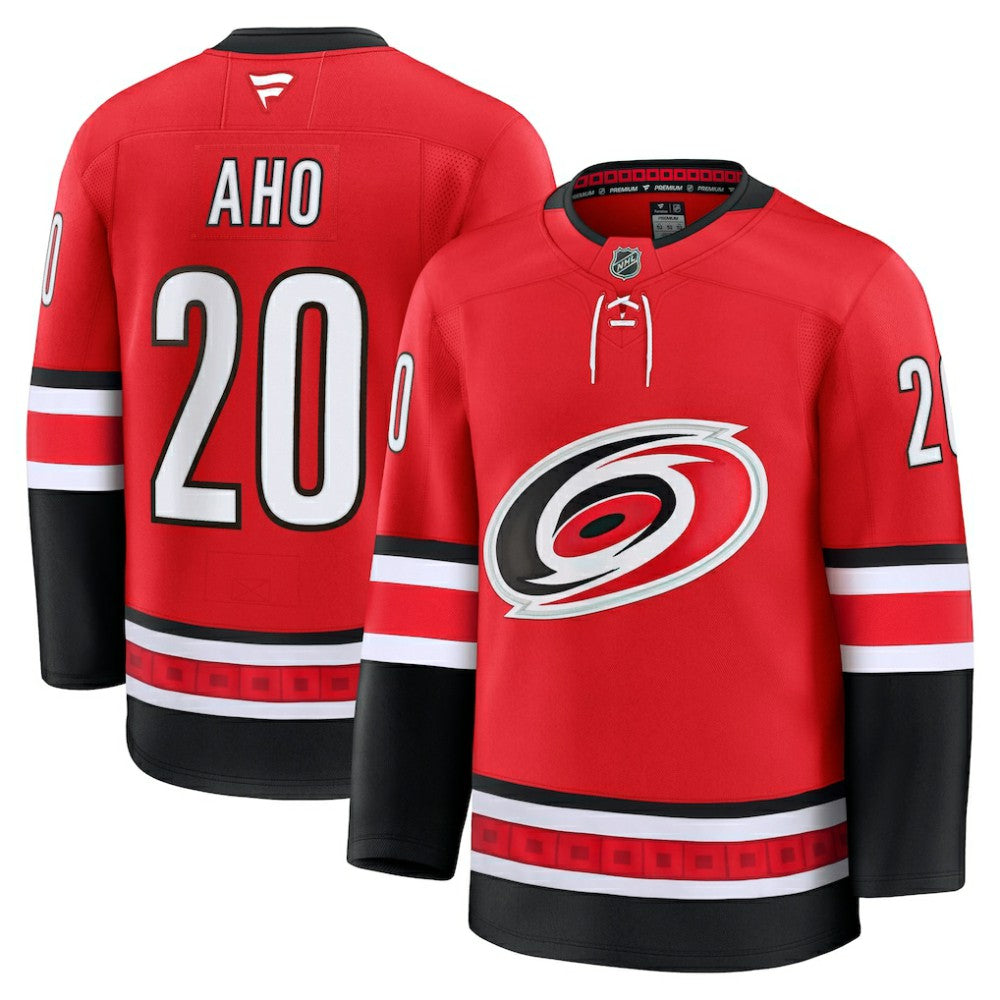 Sebastian Aho Carolina Hurricanes Fanatics Alternate Premium Jersey - Red | US 200899037