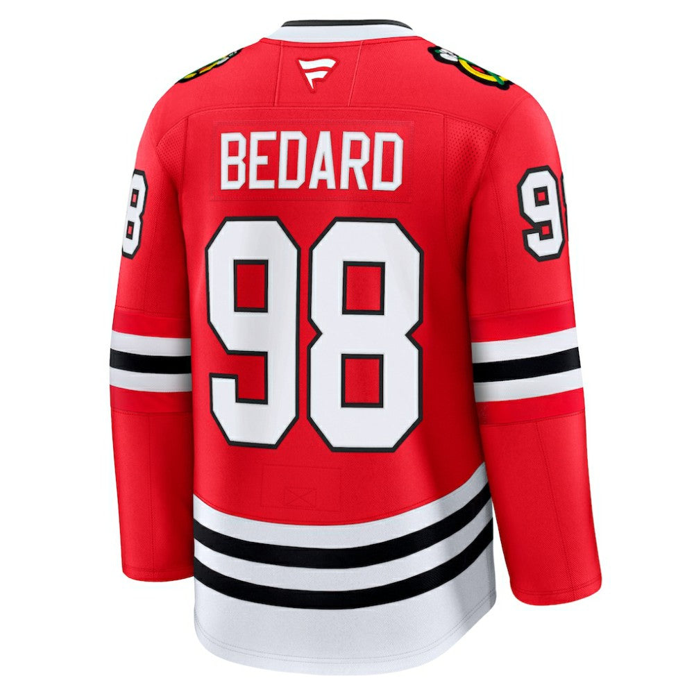 Connor Bedard Chicago Blackhawks Fanatics Home Premium Jersey - Red | US 200899062
