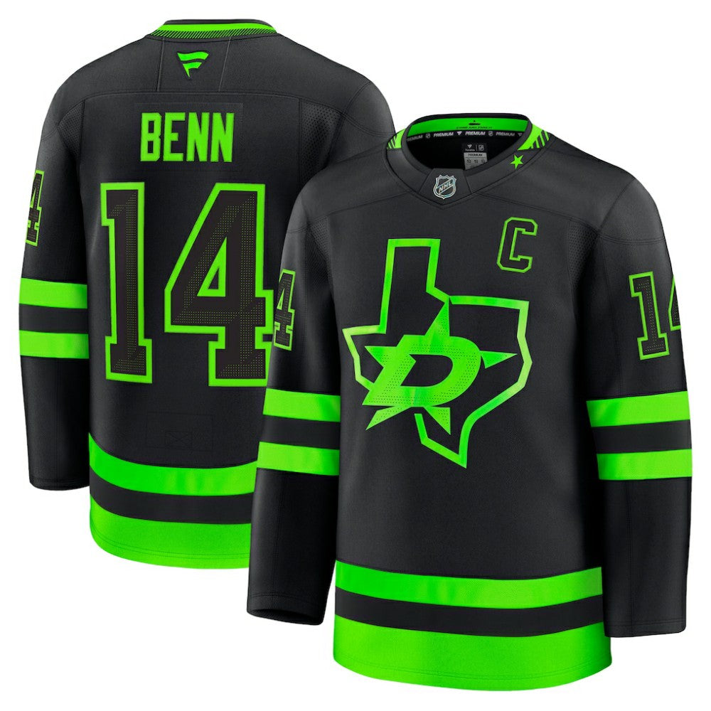Jamie Benn Dallas Stars Fanatics Alternate Premium Jersey - Black | US 200899073