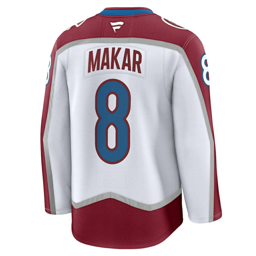 Cale Makar Colorado Avalanche Fanatics Away Premium Jersey - White | US 200899089