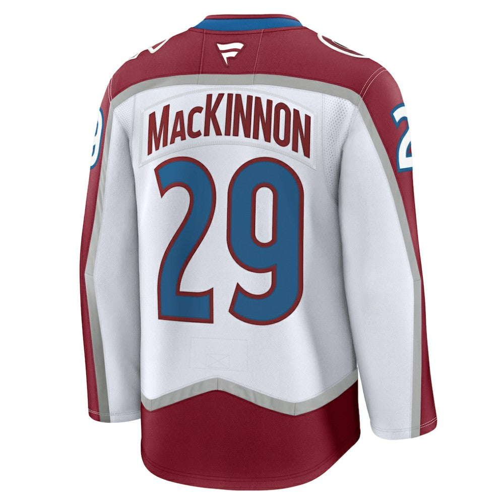 Nathan MacKinnon Colorado Avalanche Fanatics Away Premium Jersey - White | US 200899093