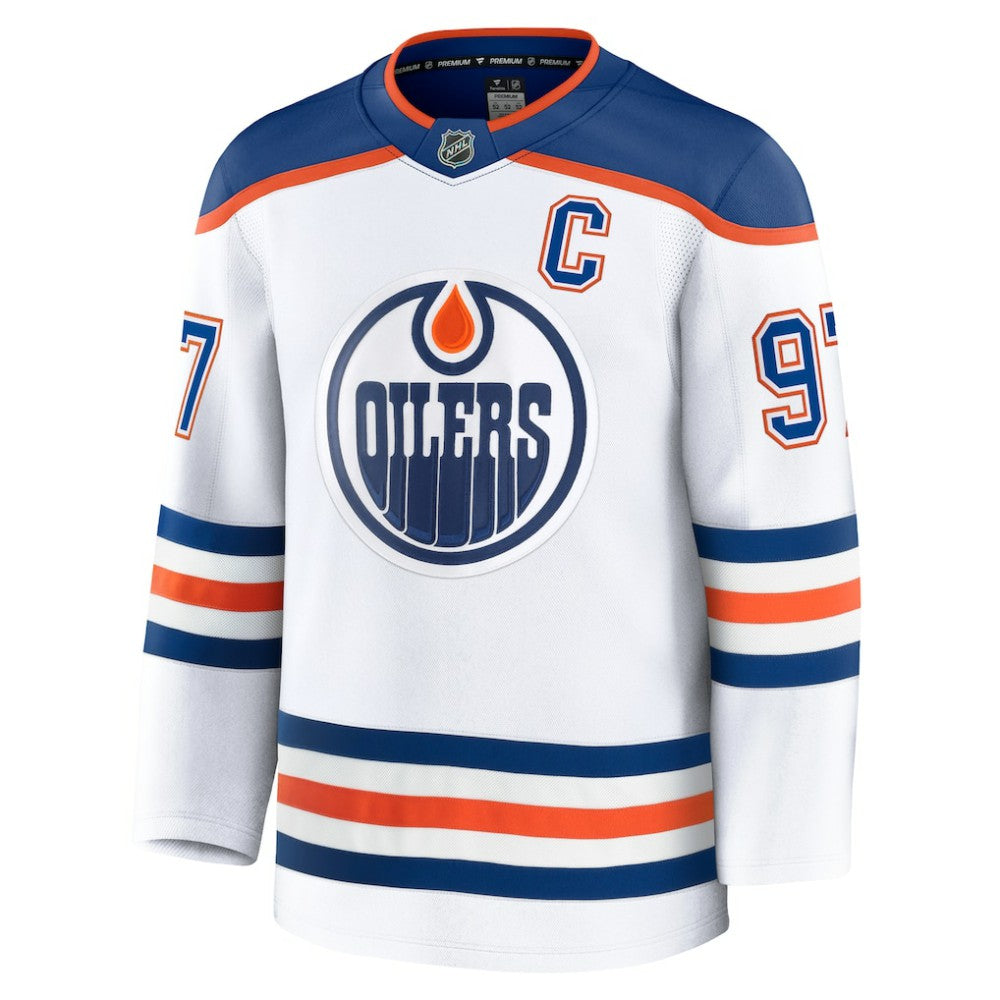 Connor McDavid Edmonton Oilers Fanatics Away Premium Jersey - White | US 200899105