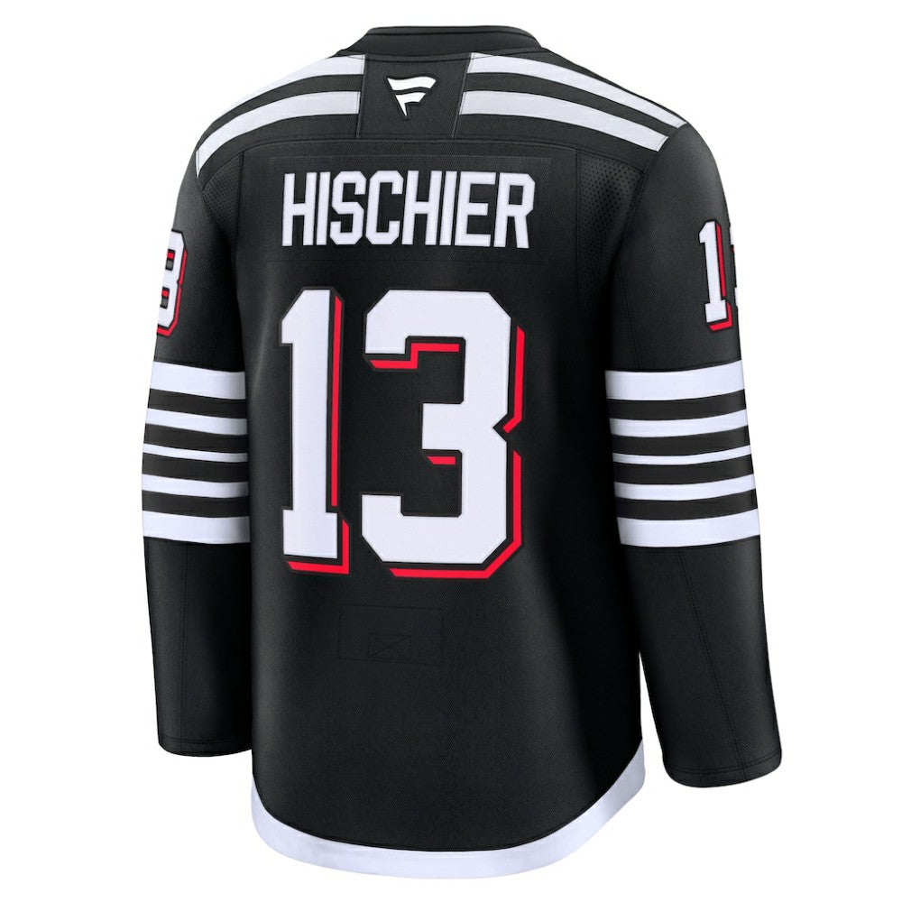 Nico Hischier New Jersey Devils Fanatics Alternate Premium Jersey - Black | US 200899118