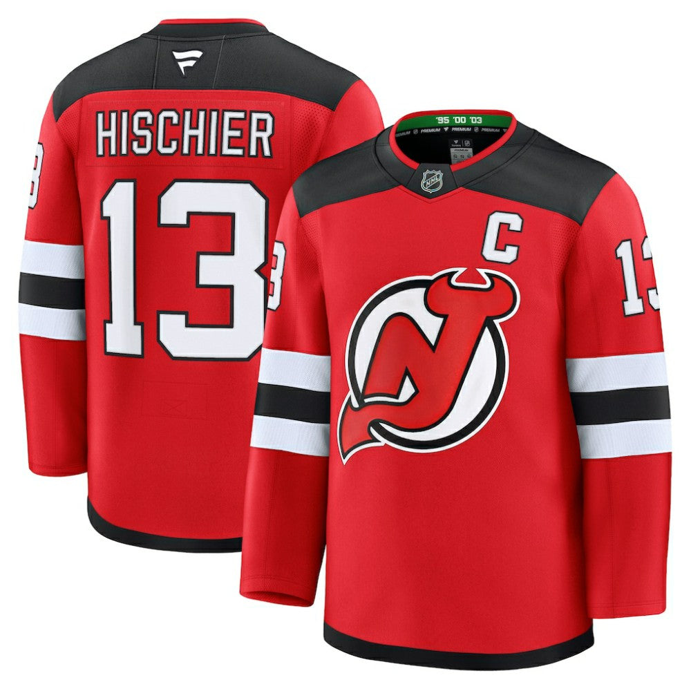Nico Hischier New Jersey Devils Fanatics Home Premium Jersey - Red | US 200899129