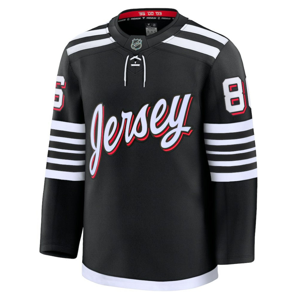 Jack Hughes New Jersey Devils Fanatics Alternate Premium Jersey - Black | US 200899130