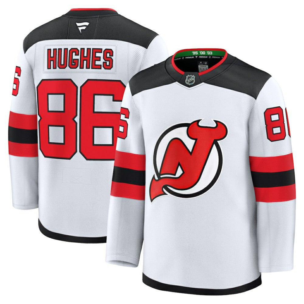 Jack Hughes New Jersey Devils Fanatics Away Premium Jersey - White | US 200899142