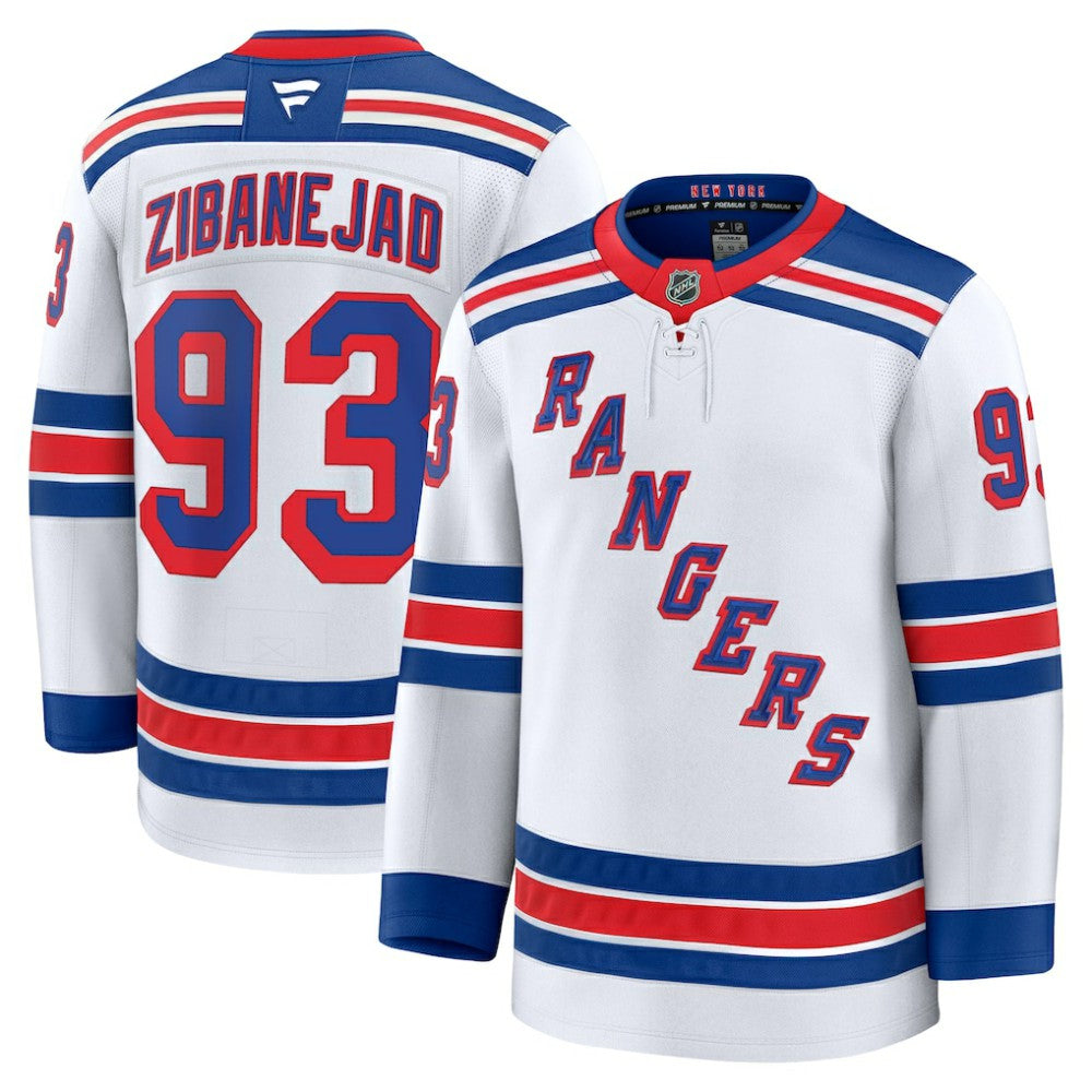 Mika Zibanejad New York Rangers Fanatics Away Premium Jersey - White | US 200899148