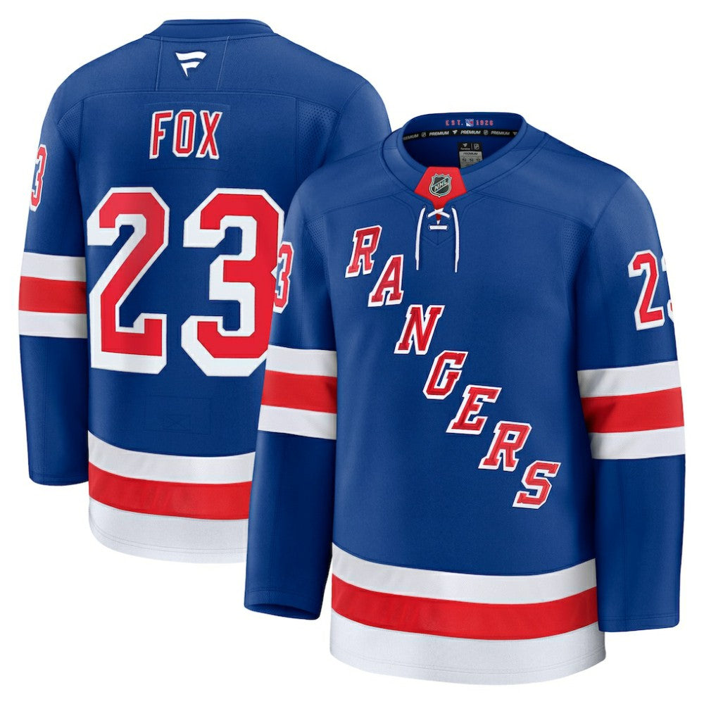 Adam Fox New York Rangers Fanatics Home Premium Jersey - Blue | US 200899156