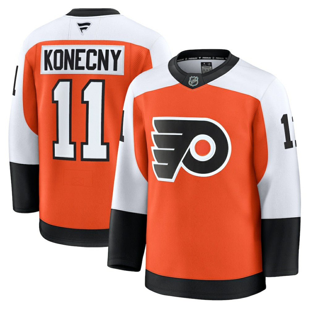 Travis Konecny Philadelphia Flyers Fanatics Home Premium Jersey - Burnt Orange | US 200899166