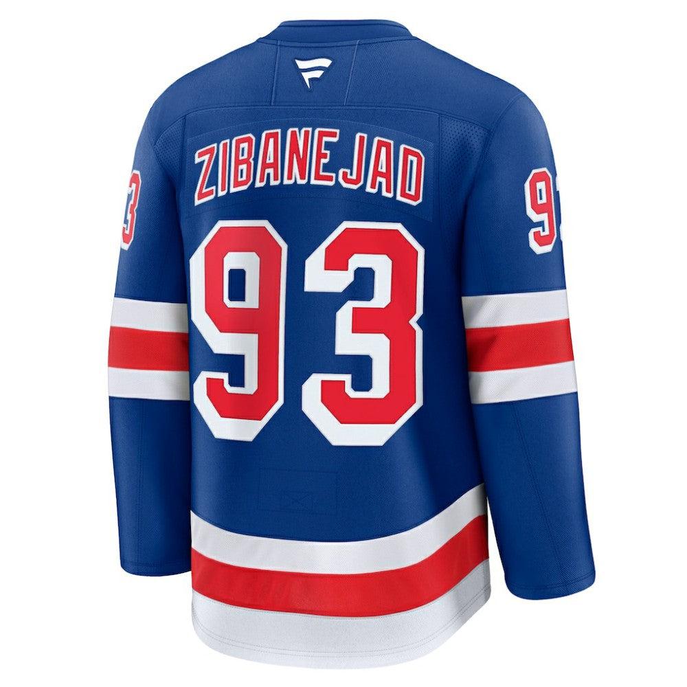 Mika Zibanejad New York Rangers Fanatics Home Premium Jersey - Blue | US 200899172