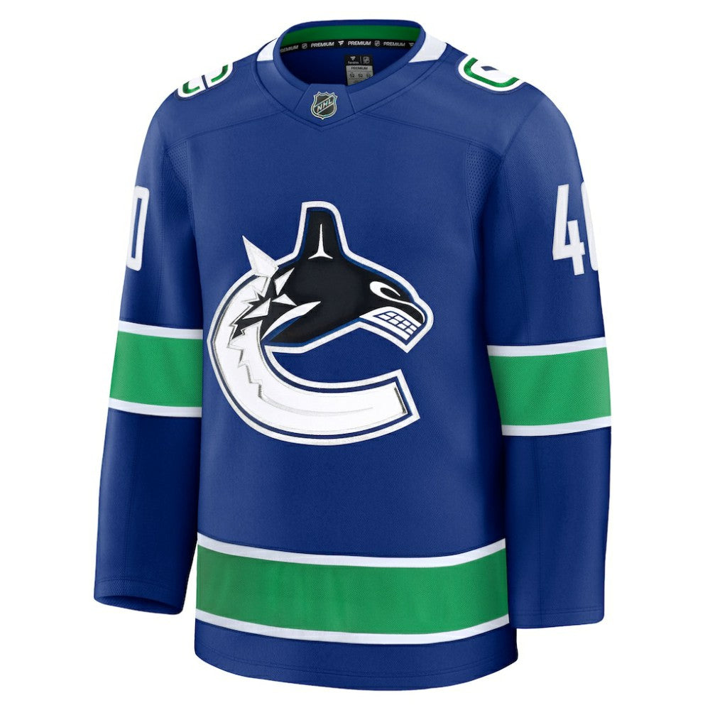Elias Pettersson Vancouver Canucks Fanatics Home Premium Jersey - Blue | US 200899257