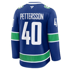 Elias Pettersson Vancouver Canucks Fanatics Home Premium Jersey - Blue | US 200899257