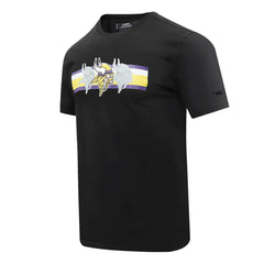 Minnesota Vikings Pro Standard Retro Striper T-Shirt - Black T-shirts