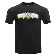 Minnesota Vikings Pro Standard Retro Striper T-Shirt - Black T-shirts