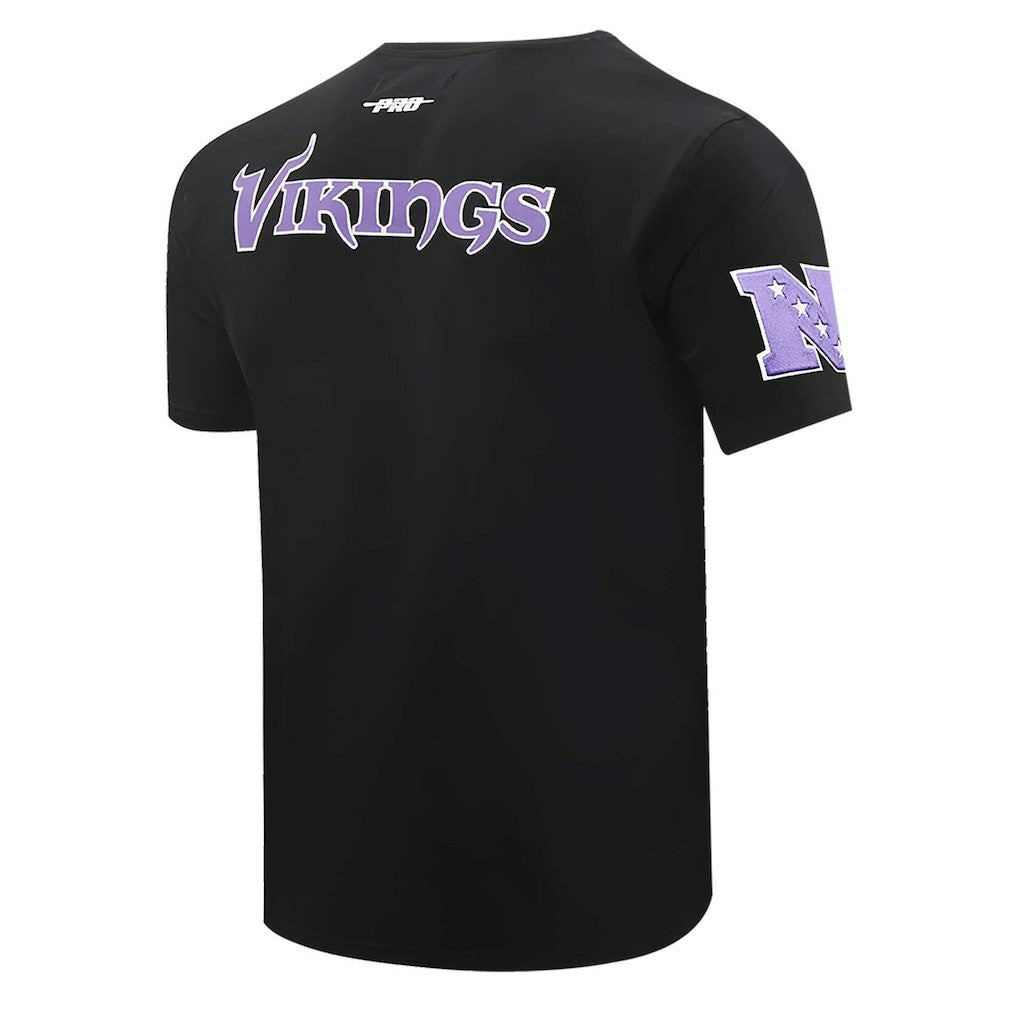 Minnesota Vikings Pro Standard Retro Striper T-Shirt - Black T-shirts