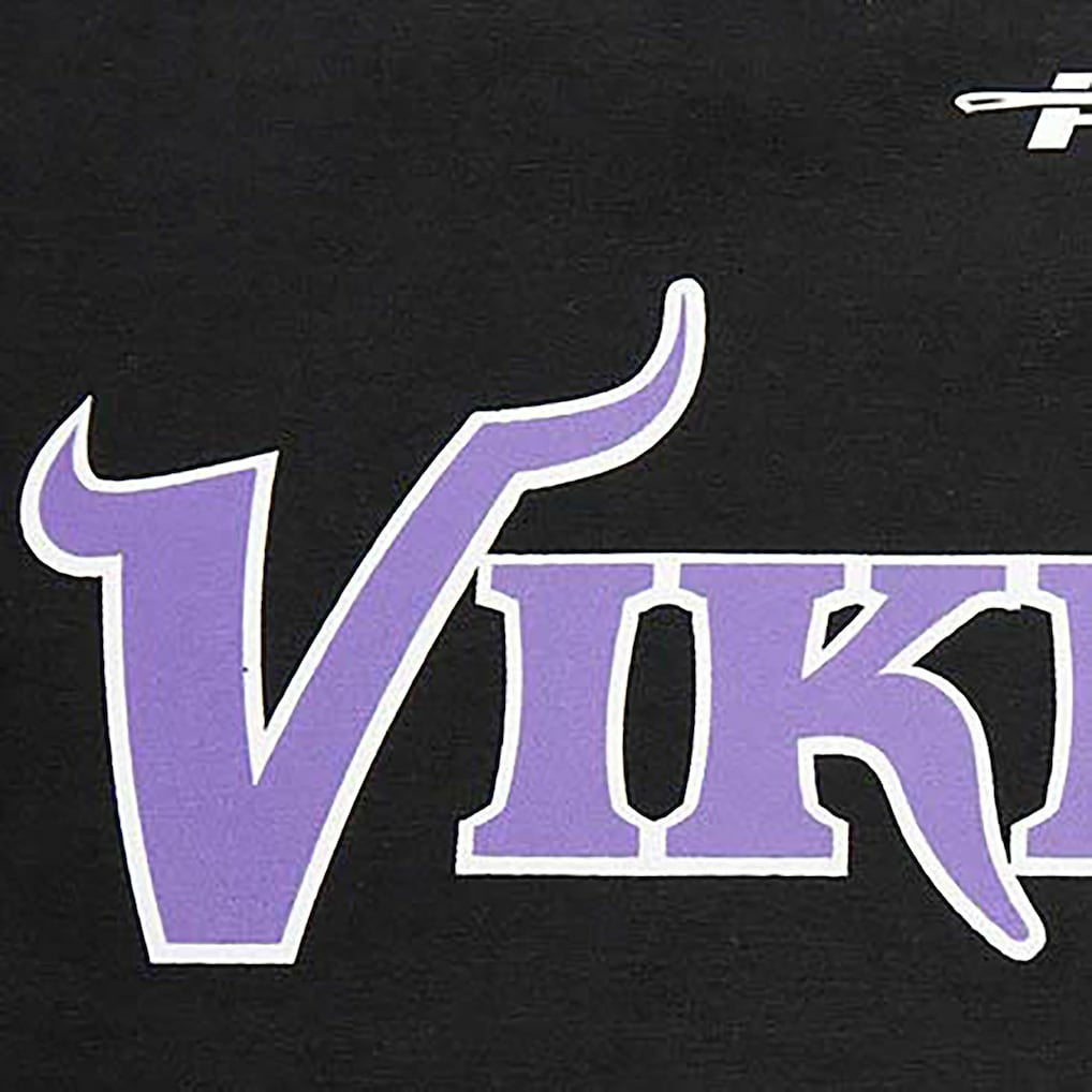 Minnesota Vikings Pro Standard Retro Striper T-Shirt - Black T-shirts