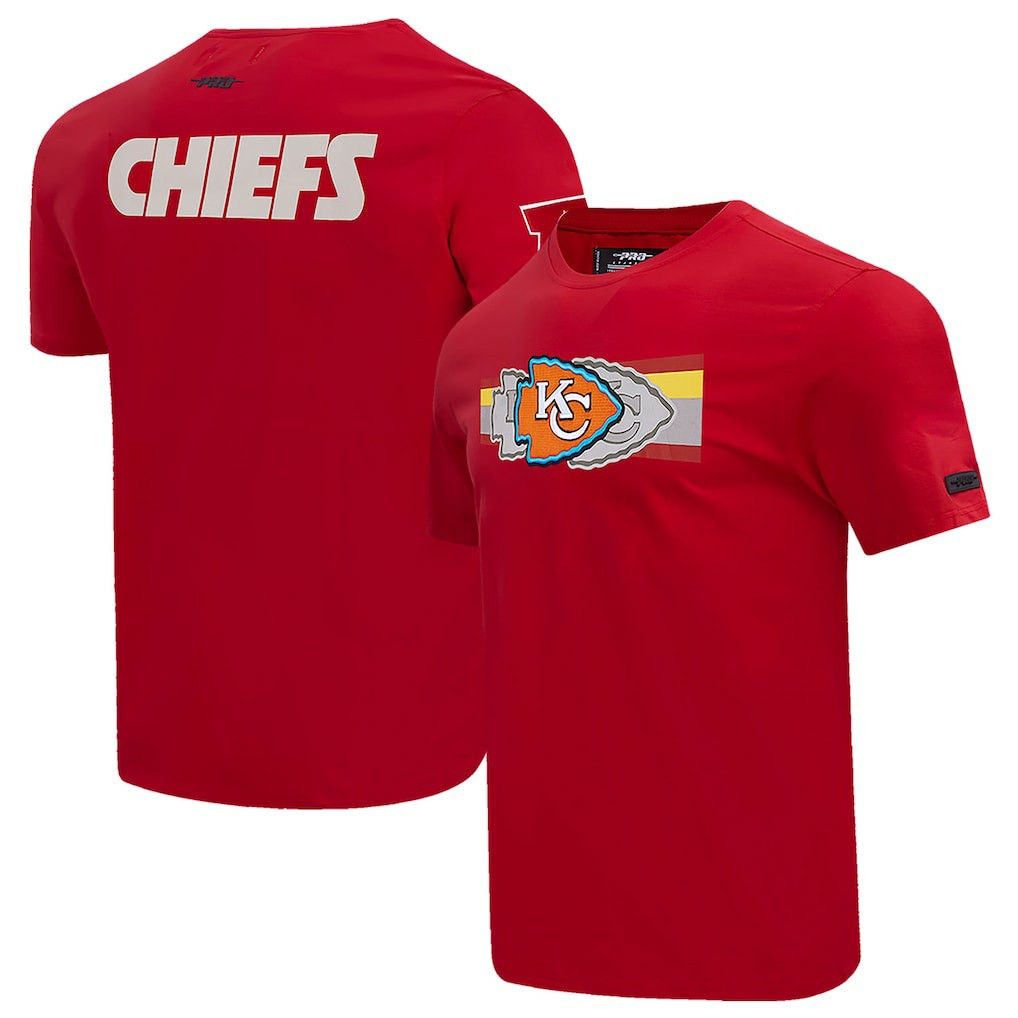 Kansas City Chiefs Pro Standard Retro Striper T-Shirt - Red T-shirts