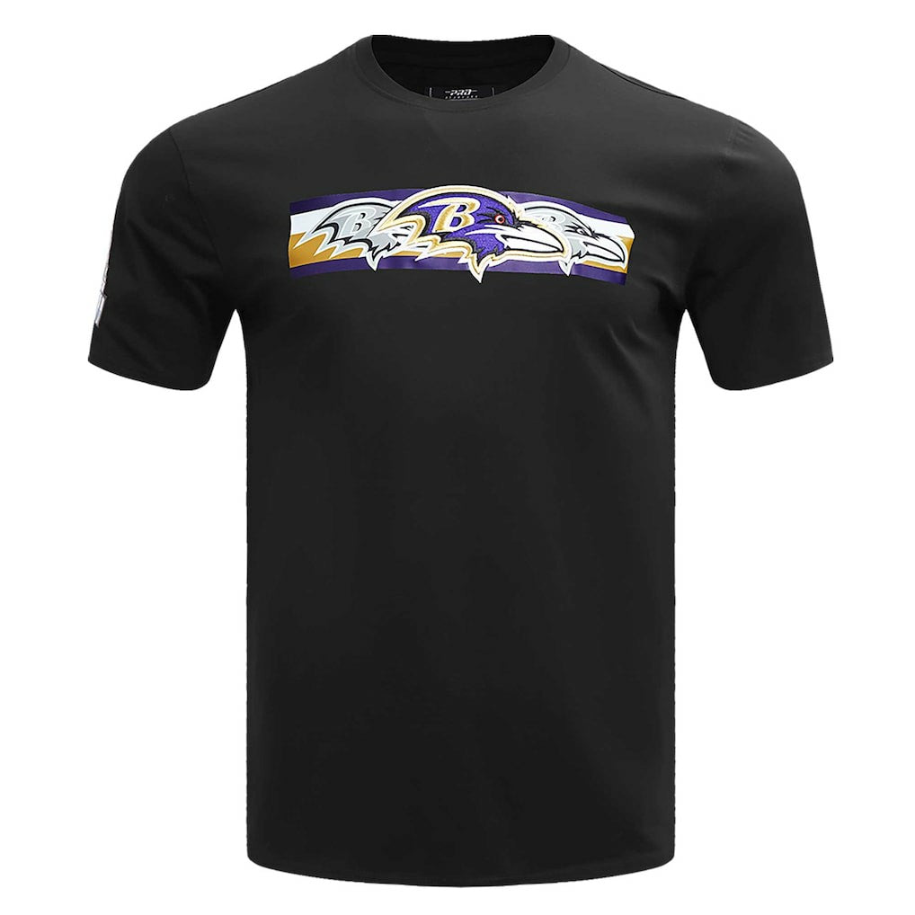 Baltimore Ravens Pro Standard Retro Striper T-Shirt - Black T-shirts