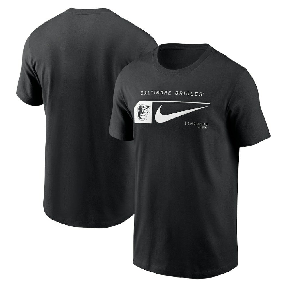 Baltimore Orioles Nike Fashion Graphic Swoosh T-Shirt - Black T-shirts
