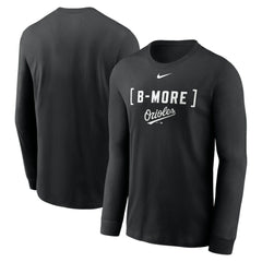 Baltimore Orioles Nike Local Nickname Long Sleeve T-Shirt - Black T-shirts