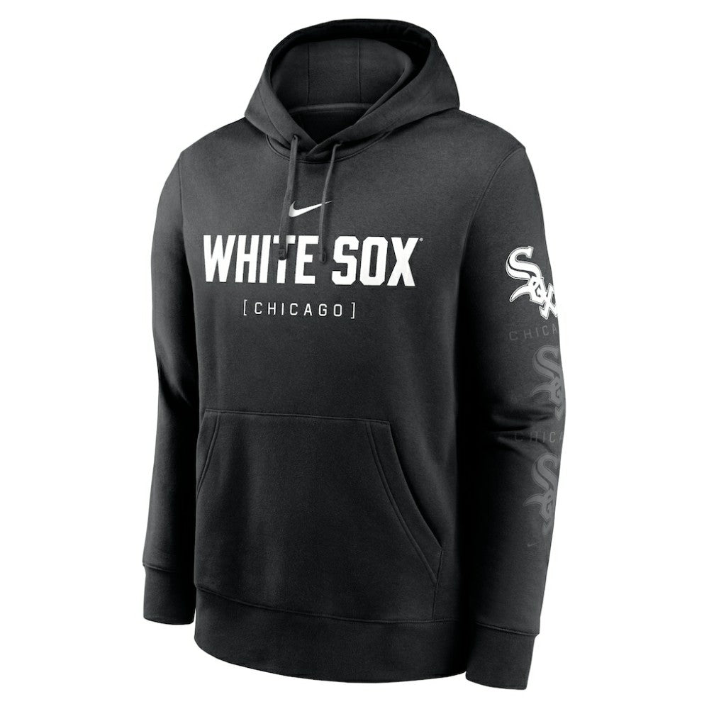 Chicago White Sox Nike Fashion Club Pullover Hoodie - Black Hoodies
