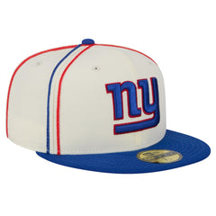 New York Giants New Era Soutache 59FIFTY Fitted Hat - Cream Hats