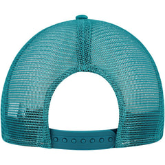 Jacksonville Jaguars New Era Half Stripe Trucker A-Frame 9FIFTY Snapback Hat - Teal/Black Hats