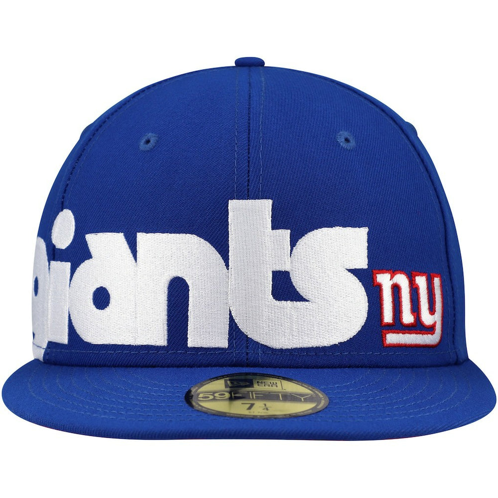 New York Giants New Era Checkered Undervisor 59FIFTY Fitted Hat - Royal Hats