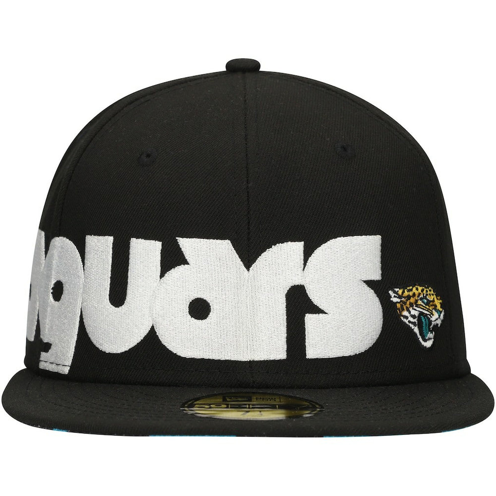 Jacksonville Jaguars New Era Checkered Undervisor 59FIFTY Fitted Hat - Black Hats