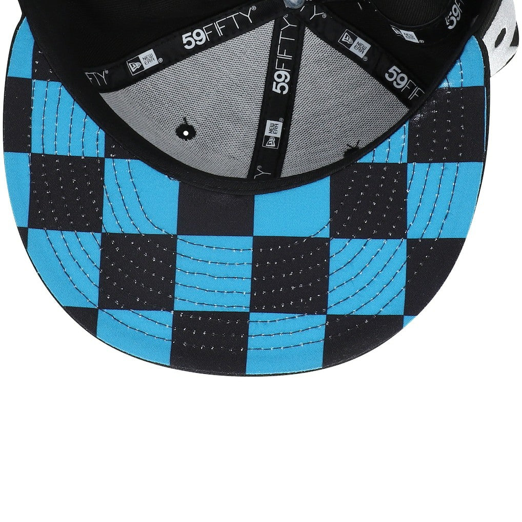 Jacksonville Jaguars New Era Checkered Undervisor 59FIFTY Fitted Hat - Black Hats