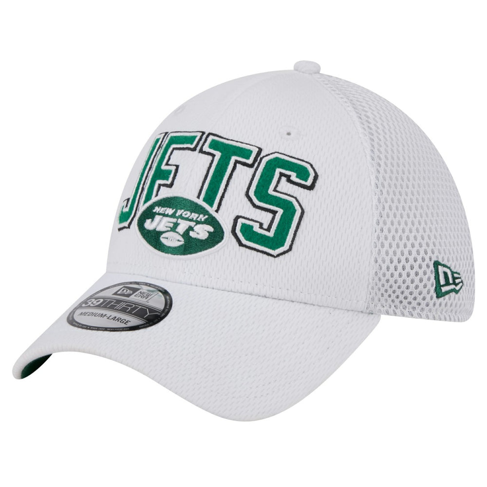 New York Jets New Era Breakers 39THIRTY Flex Hat - White Hats