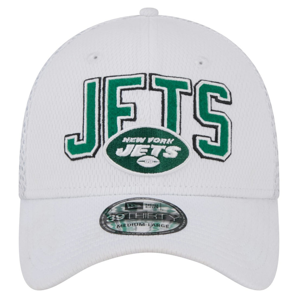 New York Jets New Era Breakers 39THIRTY Flex Hat - White Hats