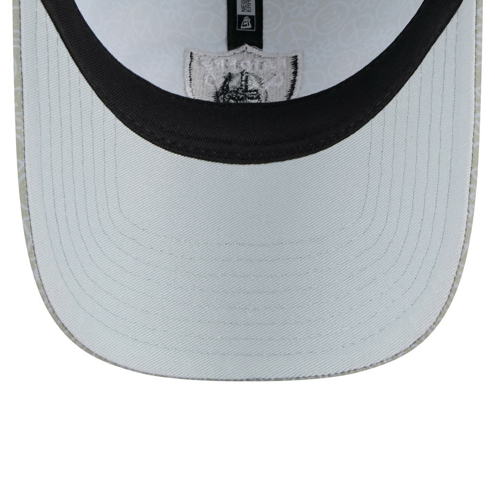 Las Vegas Raiders New Era Women's Smiley 9TWENTY Adjustable Hat - Silver Hats
