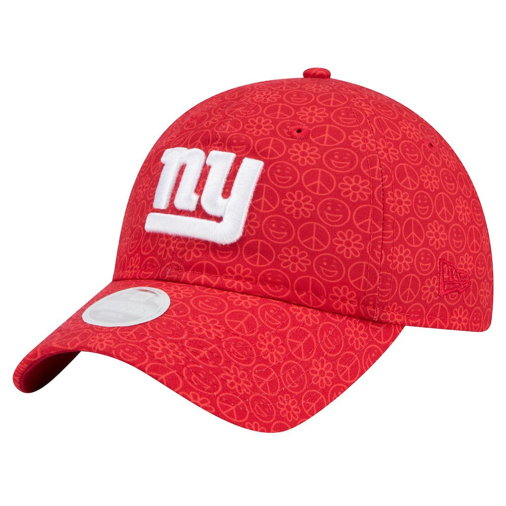 New York Giants New Era Women's Smiley 9TWENTY Adjustable Hat - Red Hats