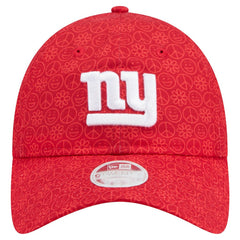 New York Giants New Era Women's Smiley 9TWENTY Adjustable Hat - Red Hats