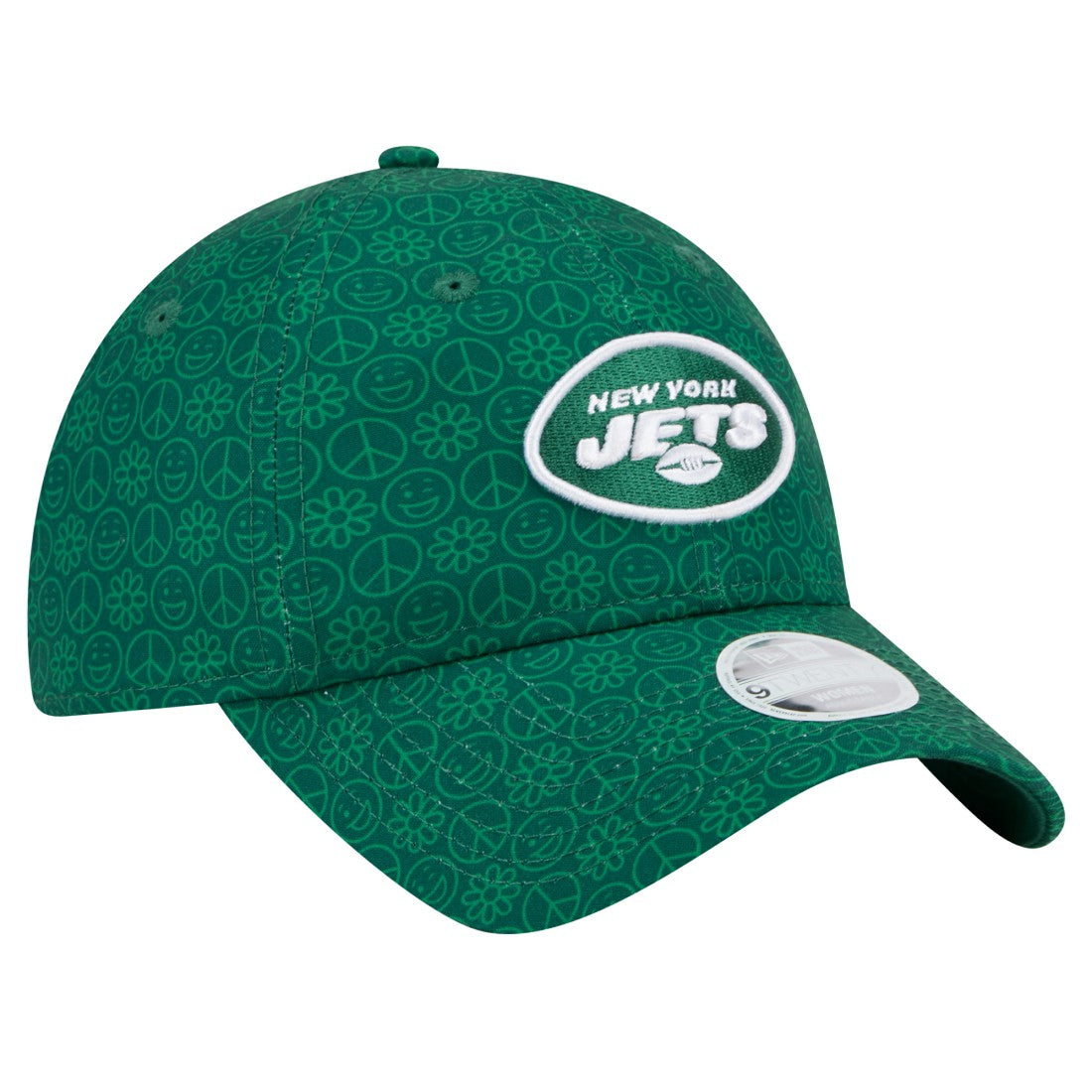 New York Jets New Era Women's Smiley 9TWENTY Adjustable Hat - Green Hats
