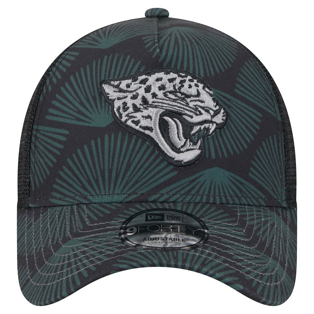 Jacksonville Jaguars New Era Agave Trucker 9FORTY Adjustable Hat - Black Hats